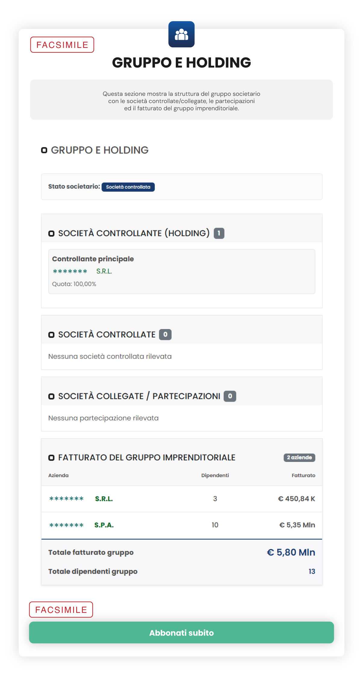 Offerta ReportAziende