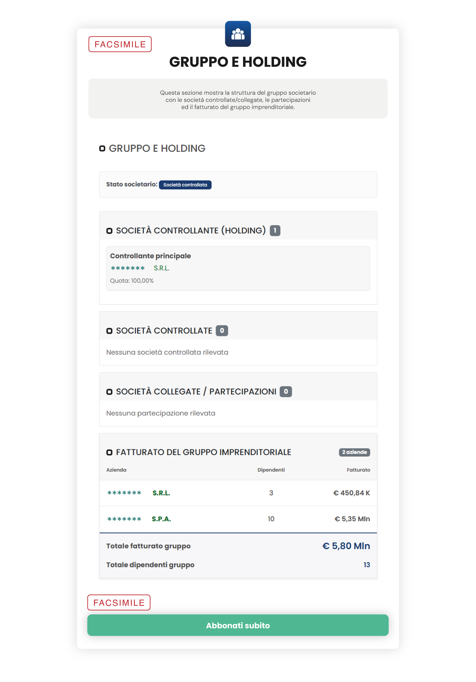Offerta ReportAziende